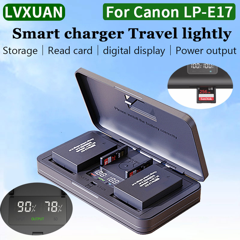 Canon Camera Eos R50 - LVXUAN LP-E17 Pil Şarj Cihazı, Canon