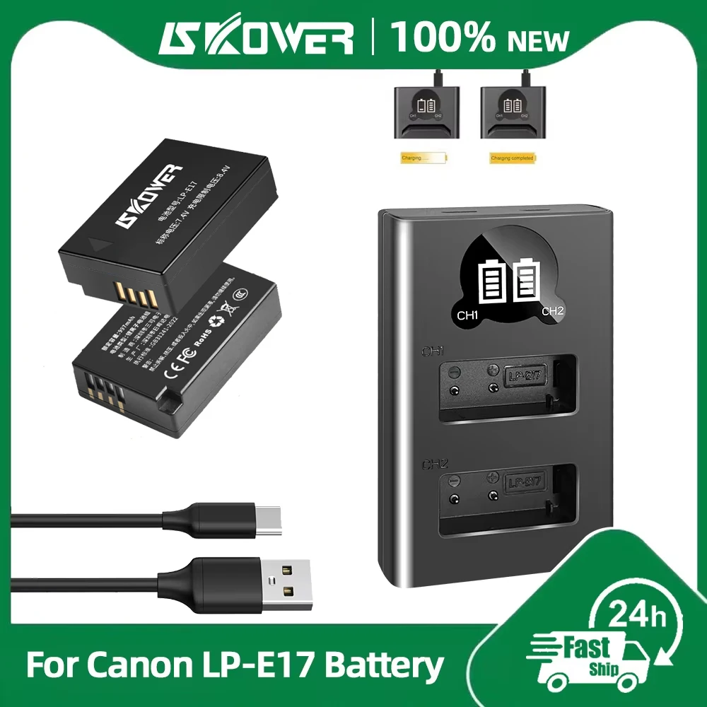 Canon Camera Eos R50 - Canon Fotoğraf Makineleri için LP-E17 Pil