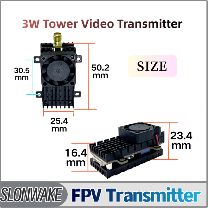 Fpv Drone Receiver - SLONWAKE 5.8G 3000mW Simülasyon VTX FPV